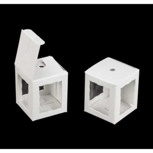 White Cakepop Boxes 1 3/4″ X 1 3/4 ” x  2″ Each