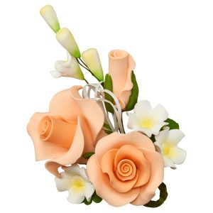 Trio Rose Spray Peach Each