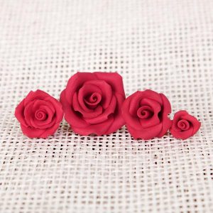 Rose Red Petite Gum Paste 4 count