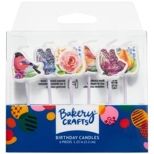 Garden Shaped Candles 6 count