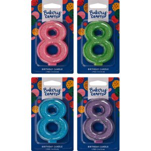 #8 Glitter Candles Each