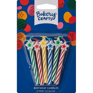 Spiral Candle Star Top 2 1/2″ 12 Pieces