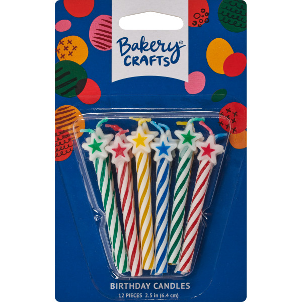 Spiral Candle Star Top 2 1/2" 12 Pieces