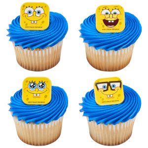 SpongeBob Mood Faces Rings 12 count