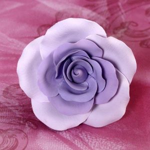 Rose Lavender Gumpaste Large 2.5″ x 2.5″ Each