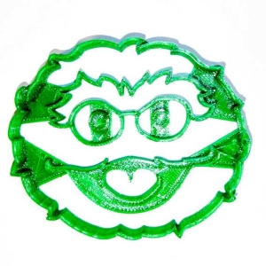 Oscar the Grouch Face Sesame Street Cookie Cutter each