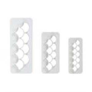 Fish Scale Geometric Multi Cutter 3 piece Set (3/4″, 1″ & 1 1/4″)