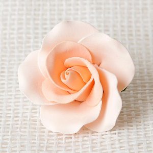 Rose Peach Gumpaste Med 2″ x 2″ Each
