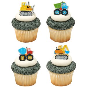 Construction Cupcake Rings 12 count
