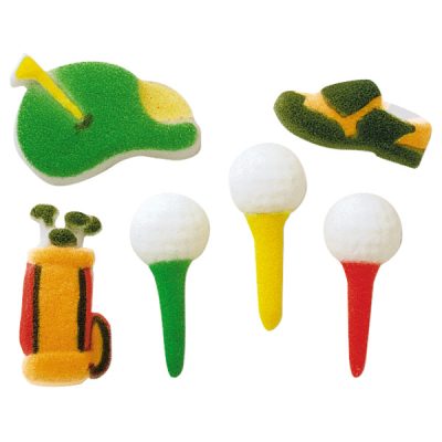 Golf Assorted Dec-Ons 10 count