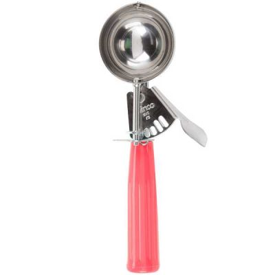 No 24 Portion Disher 1.33 oz Red Handle Each