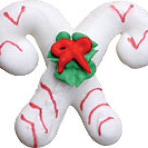Candy Canes Royal Icing 2″ 3 count