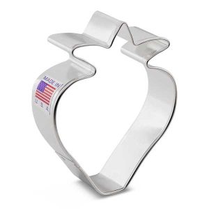 Strawberry Cookie Cutter 3 1/4″ x 2 3/4″ each
