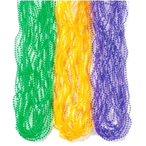 Mardi Gras Beads Assorted Color 12 count