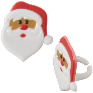 Santa Claus Rings 1 1/2″ 12 count