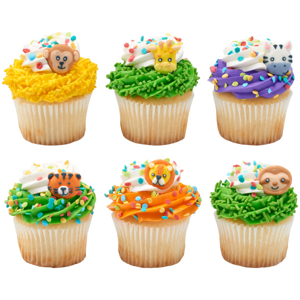 Jungle Animals Royal Icing Decorations 6 count - Image 3