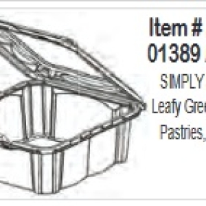 Utility Container 7 3/8 x 8 3/8 x 3 1/8 Each