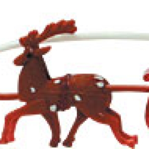 Santa & Sleigh Small 5.75″ Each