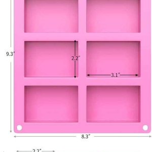 Rectangle Silicone Mold 2.2″ x 3.1″  Each