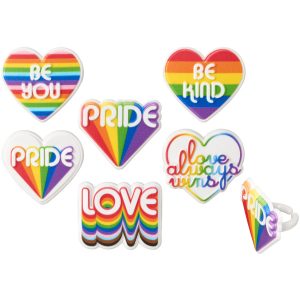 Love Always Wins Cupcake Rings 12 count