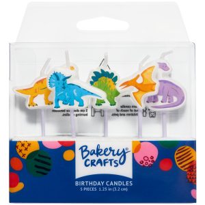Dinosaur Shaped Candles Set