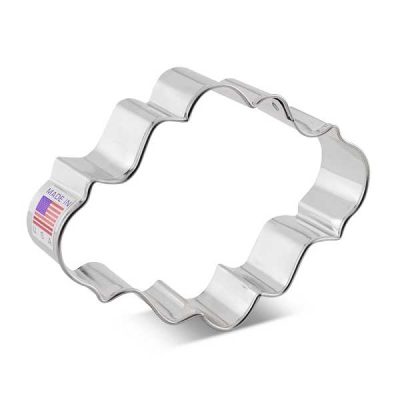 Oval Plaque Cookie Cutter 4" Each