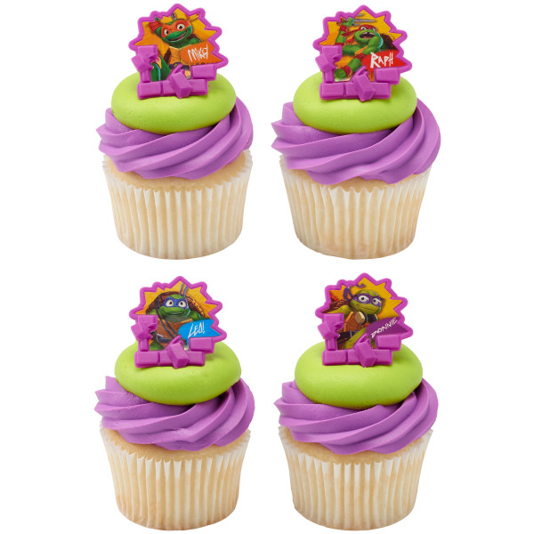 Teenage Mutant Ninja Turtles Power Cupcake Rings 12 count - Image 2