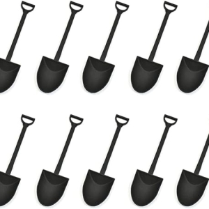 Plastic Shovel Black 6 CT