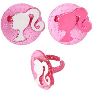 Barbie Silhouette Cupcake Rings 12 count