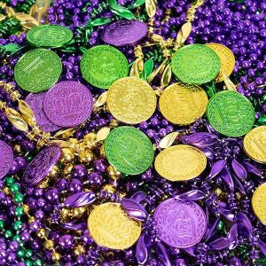 Mardi Gras Coins 1 1/4″ 12 count