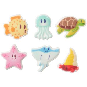 Sea Friends Assortment Dec-Ons 6 count