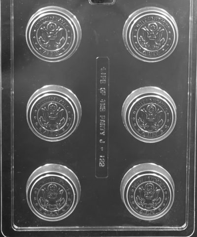 US Army Cookie Mold 6 Cavity Each