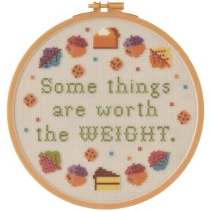 Thanksgiving Cross-Stitch Easel Back Layon each