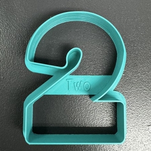 Number 2 Cookie Cutter