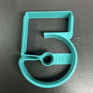 Number 5 Cookie Cutter