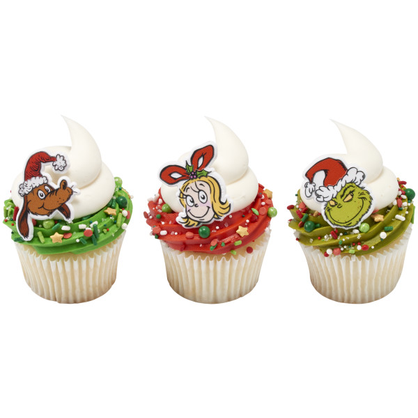 How The Grinch Stole Christmas Cupcake Rings 12 count - Image 2