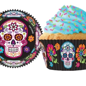 Sugar Skull Cups 2″ X 1 3/8″ 48 CT Appox