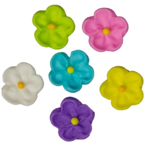 Mini Drop Flower Assorted Royal Icing 12 count