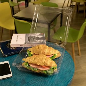 Square Hinged Container 7.8″ x 8.25″ x 3.5″ Each