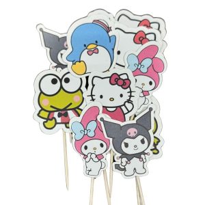 Kitty and Friends Cupcake Picks 12 count