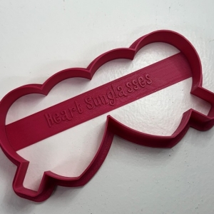 Heart Sunglasses Cookie Cutter