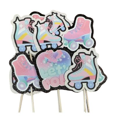 Roller Skate Cupcake Picks 12 count