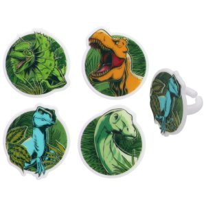 Jurassic World Cupcake Rings 12 count