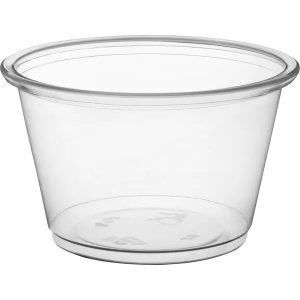 4 OZ Disposable Plastic Portion Cups with Lid 100 CT