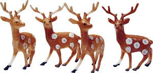 Small Reindeer 1 1/2" 12 count