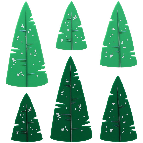 Winter Wonderland Trees Layon 3 Count