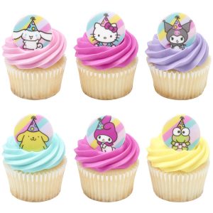 Hello Kitty® and Friends It’s a Celebration Cupcake Rings 12 count