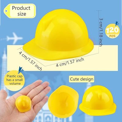 Yellow Construction Hat 6 count