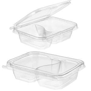 16 oz 2 Compartment Safe T Tamper Container Each