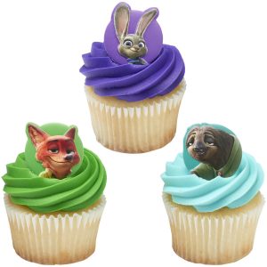 Disney’s Zootopia Visit Zootopia Cupcake Rings 12 count
